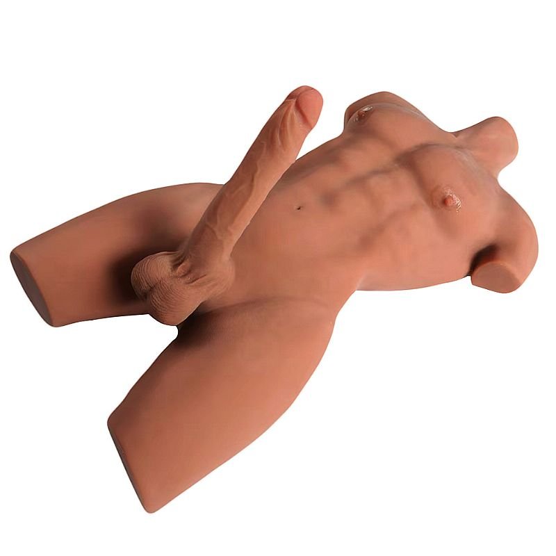 Homem Meio Corpo CyberSkin com Vértebra 20kg — masturbador masculino premium