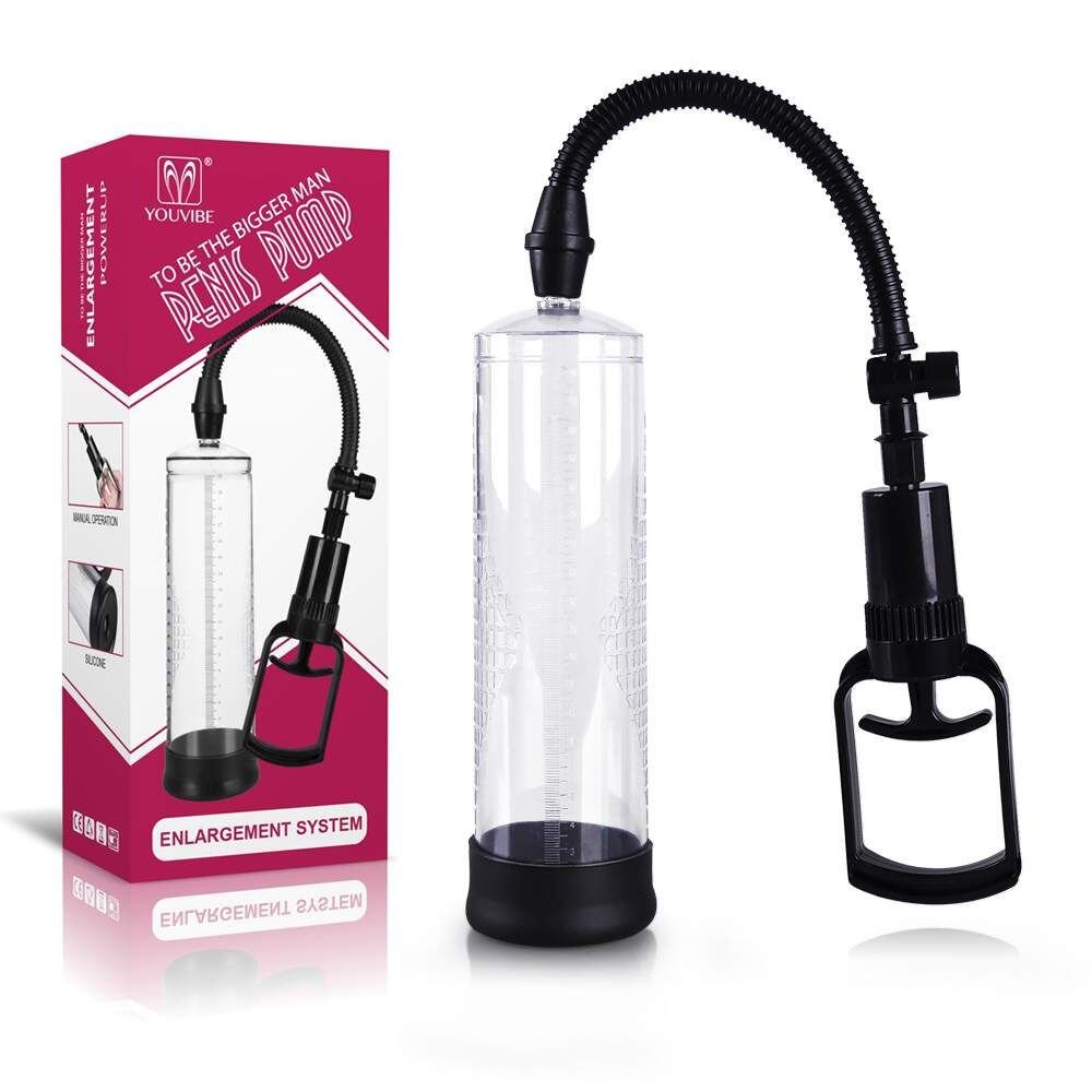 Bomba Peniana Manual Youvibe BB016 - pera de succao e cilindro