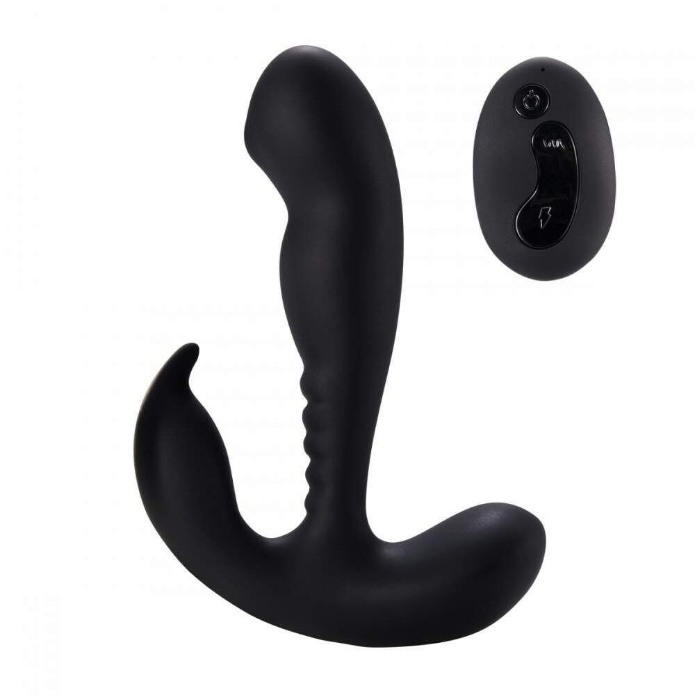 Estimulador de Próstata Aphrodisia VB097 — controle remoto, 2 motores, silicone cirúrgico