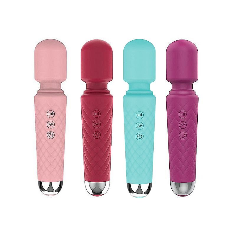 Varinha Mágica 20 Vibrações — silicone e 20 modos, recarregável