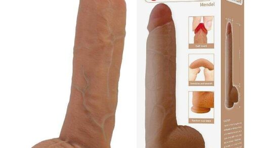 Pênis com ventosa em silicone líquido Pretty Love Mendel