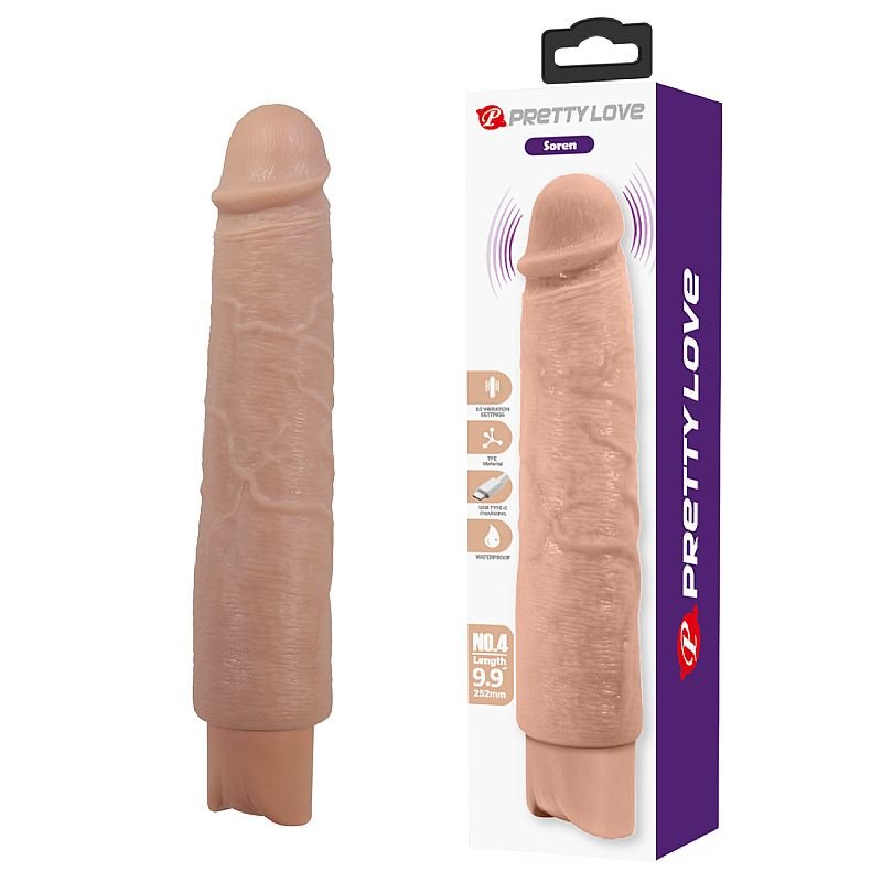 Prótese King Sized 29cm Dual Layer — dupla camada com pele deslizante