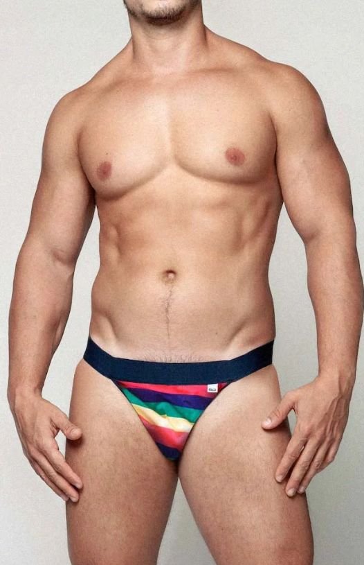 Jockstrap Arco Íris — colorido, alegre, acessível